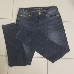 Michael Kors polka dot print skinny jeans size 4